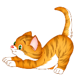 Кроссворд № - Cat Stretch Clip Art - Png Download (#399480) - PinClipart
